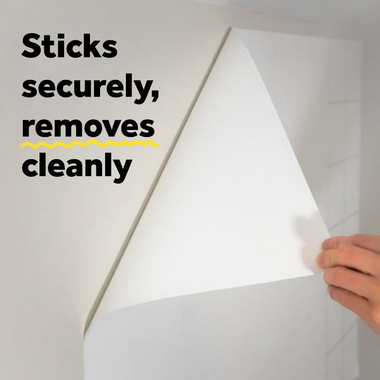 Post-it Dry Erase Peel-and-Stick Whiteboard Film – 3 ft × 2 ft, Removable Writable Surface