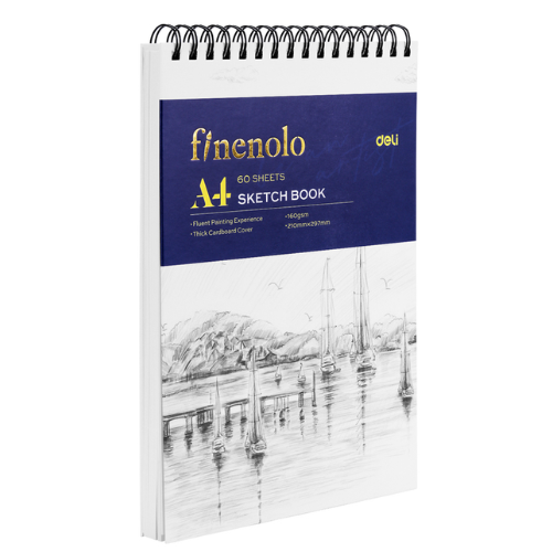 Spiral Landscape Sketch Book 60 Shts 16gsm Ast