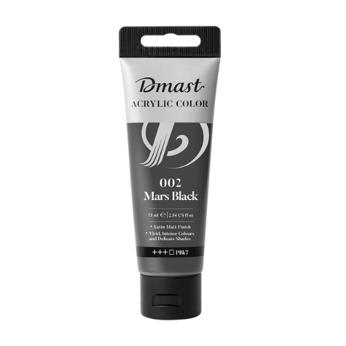 Dmast Acrylic Color 75ml Mars Black