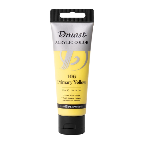 Dmast Acrylic Color 75ml Primary Yellow