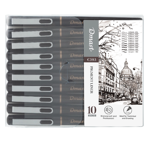 Dmast Pigment Liner Black (1x10)