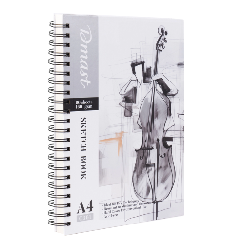 Dmast A4 Spiral Sketch Book 60 Sheets 160gsm (Vertical)