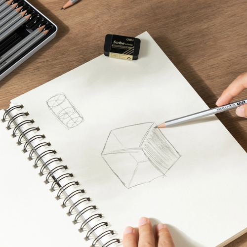 Dmast A4 Spiral Sketch Book 60 Sheets 160gsm (Vertical)