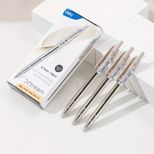 Retractable Smooth Ball Point Pen.7mm (BK)