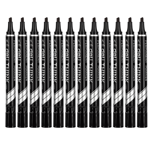 Permanent Marker Think (Black)Chisel (1x12)