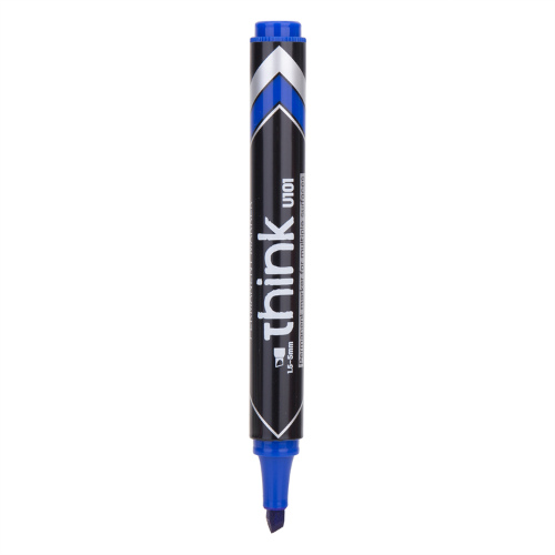Permanent Marker Chisel Think (Blue)(1x12)