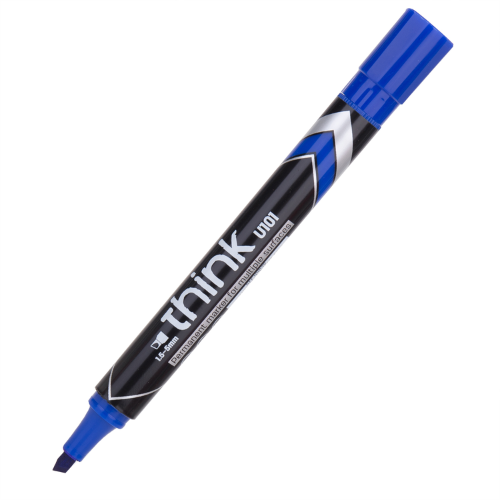Permanent Marker Chisel Think (Blue)(1x12)