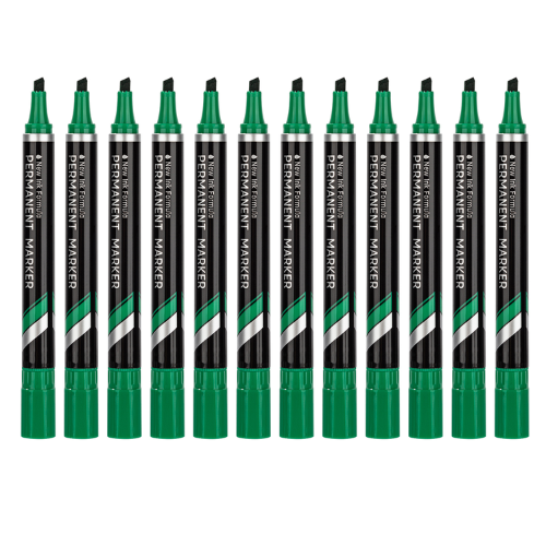 Permanent Marker Chisel Think (Green)(1x12)