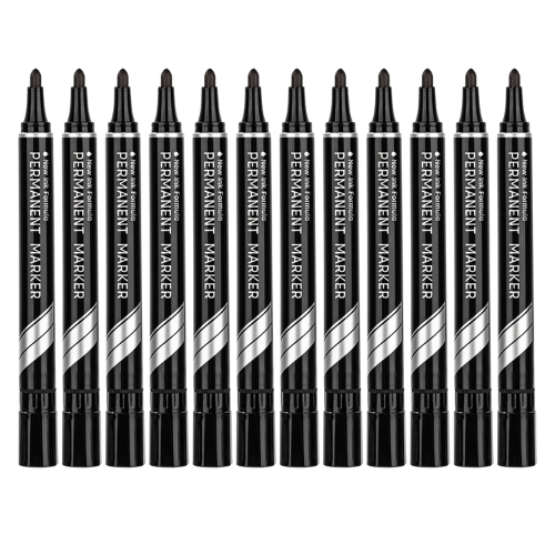 Permanent Markerbullet Black(1x12)Deli