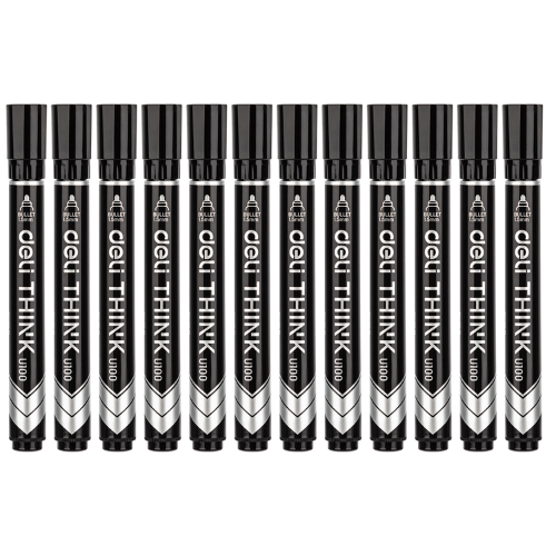 Permanent Markerbullet Black(1x12)Deli