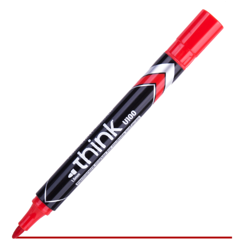 Permanent Marker Bullet Red(1x12)Deli