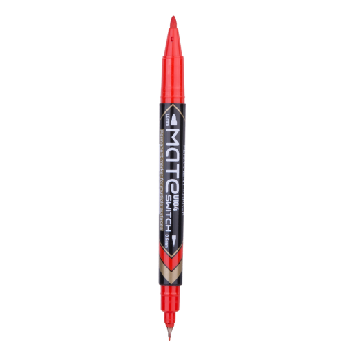 Dual Tip Permanent Marker 0.5mm/1m(1x12)Red
