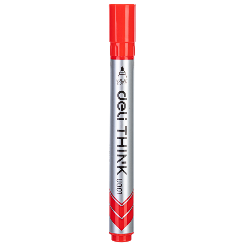 Dry Erase Marker Bullet Think Red (1x12)