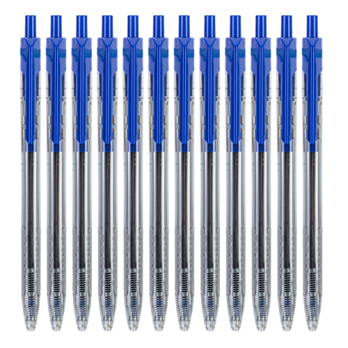 Retractable S/Ballpoint Pen .7mm(1x12)(BL)