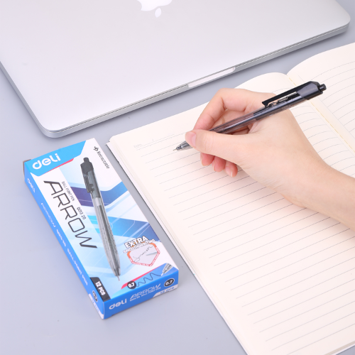 Ball Point .7mm Bk (1x12)(Retractable)