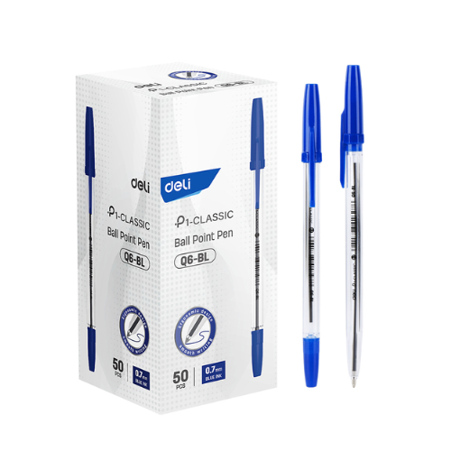 Smooth Ball Point Pen Blue .7mm (1x50)