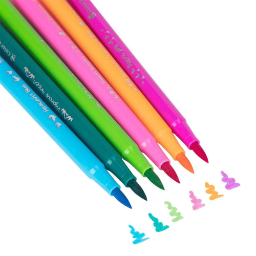 Washable Felt Pen 12 Color Brush Tip