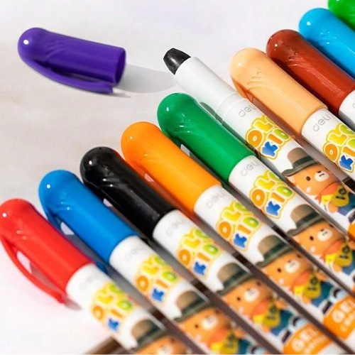 Crayon Gel Round Barrel 12 Colors