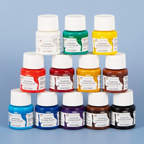 Tempera Poster 12 Colors 25ml
