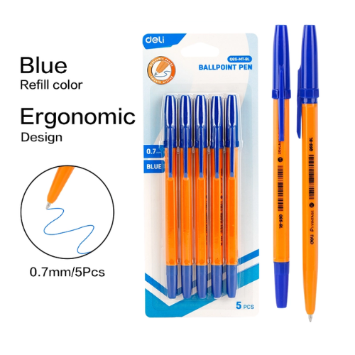 Smooth Ball Point Pen .7mm (1x5)