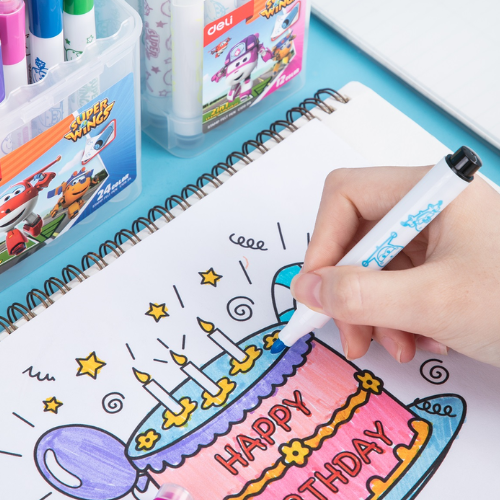 Superwings Stamp Felt Pen 12 Colors