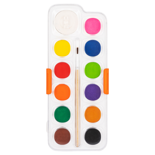 Water Color Cake Paint 12 Color+Brush