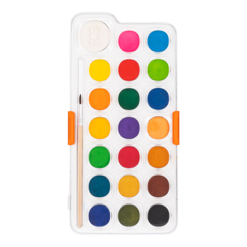 Water Color Cake Paint 21 Color+Brush