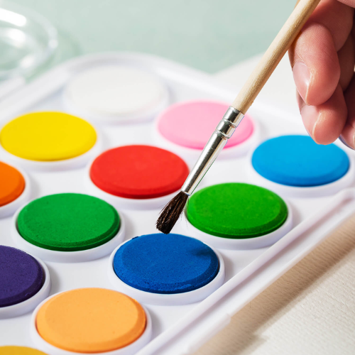 Deli Watercolor Cake+Brush 21 Colours