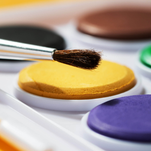 Deli Watercolor Cake+Brush 12 Colours