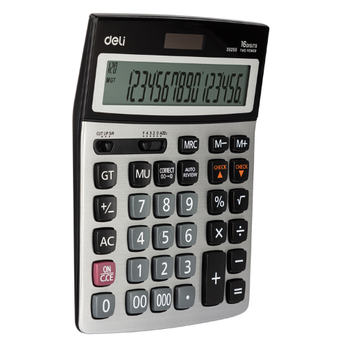 Dual Power Calculator Metal 120 Steps 16 Digits