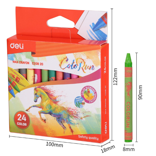 Wax Crayon 24 Colors