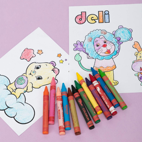 Wax Crayon 12 Colors Jumbo