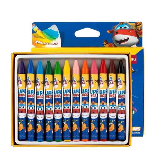 Wax Crayon 12 Colors Superwings