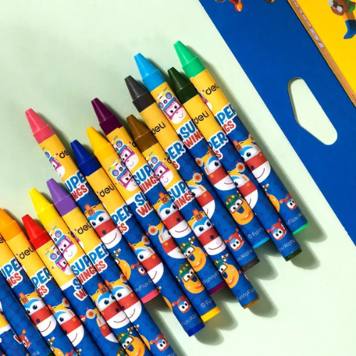 Wax Crayon 12 Colors Superwings