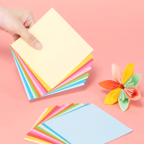 Deli Origami Paper 10 Color 50 Sheets 15x15cm