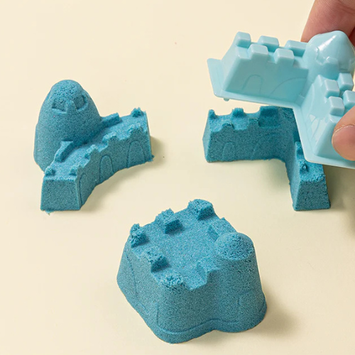 Deli Sand Blue Color 500gm With 6 Molds