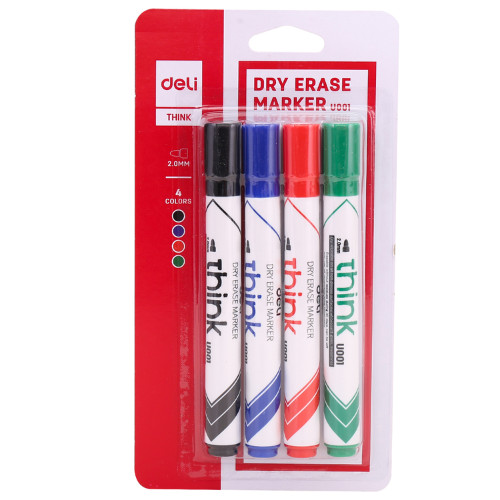 Dry Erase Marker Bullet 2.00mm(1x4)(ASST)