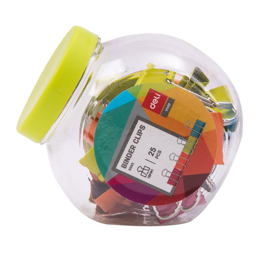 Colourful Binder Clip 19mm (1x25)
