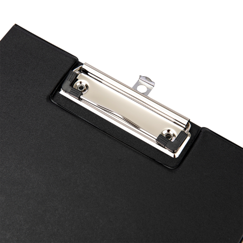 A4 PVC Double Sided Pressure Clipboard Black