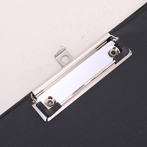 A4 PVC Single Sided Pressure Clipboard Black