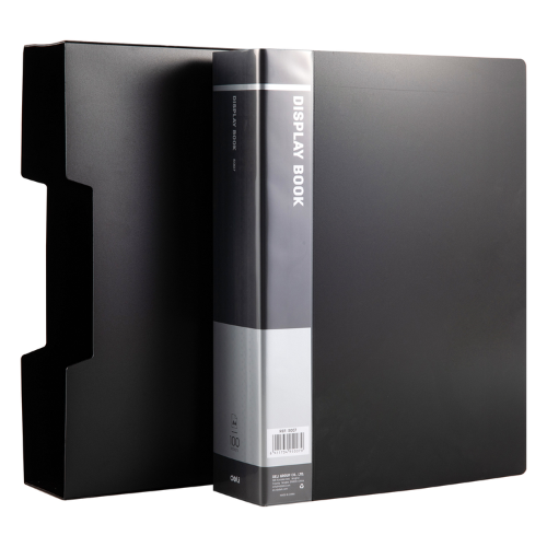 A4 Deli Economical Display Book 100 Pockets W/Case