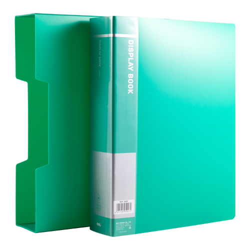 A4 Deli Economical Display Book 100 Pockets W/Case