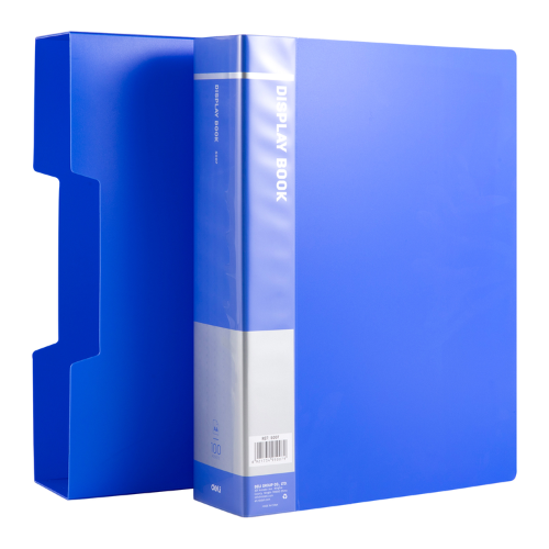 A4 Deli Economical Display Book 100 Pockets W/Case