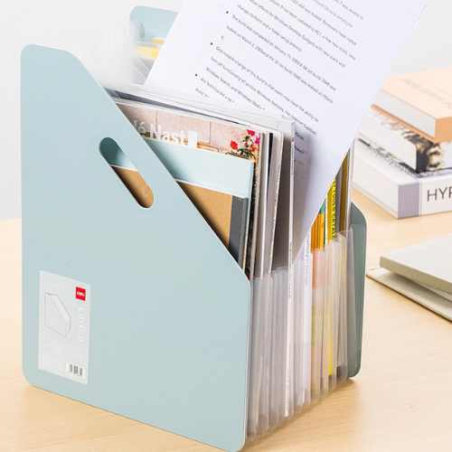 Deli Standing Expanding File - A4 13 Pockets