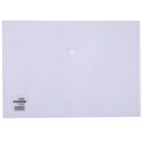 Deli A4 PP Clear Button File