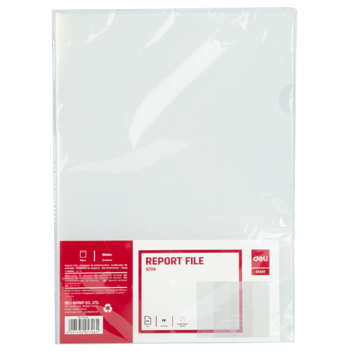 Deli Clear L Folder (1x10)