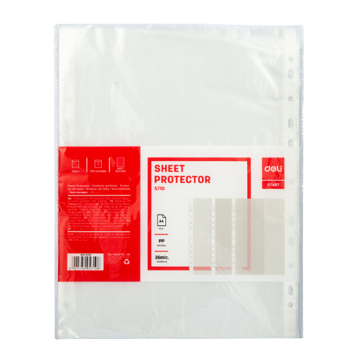 A4 PP 11-Hole Sheet Protector 35 Micron (1x20)