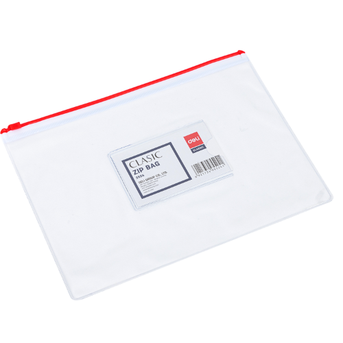 Deli A5 PVC Zip Bag