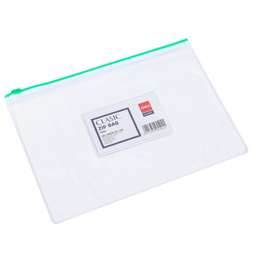 Deli A5 PVC Zip Bag