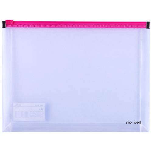 Deli A5 Transparent Zip Bag